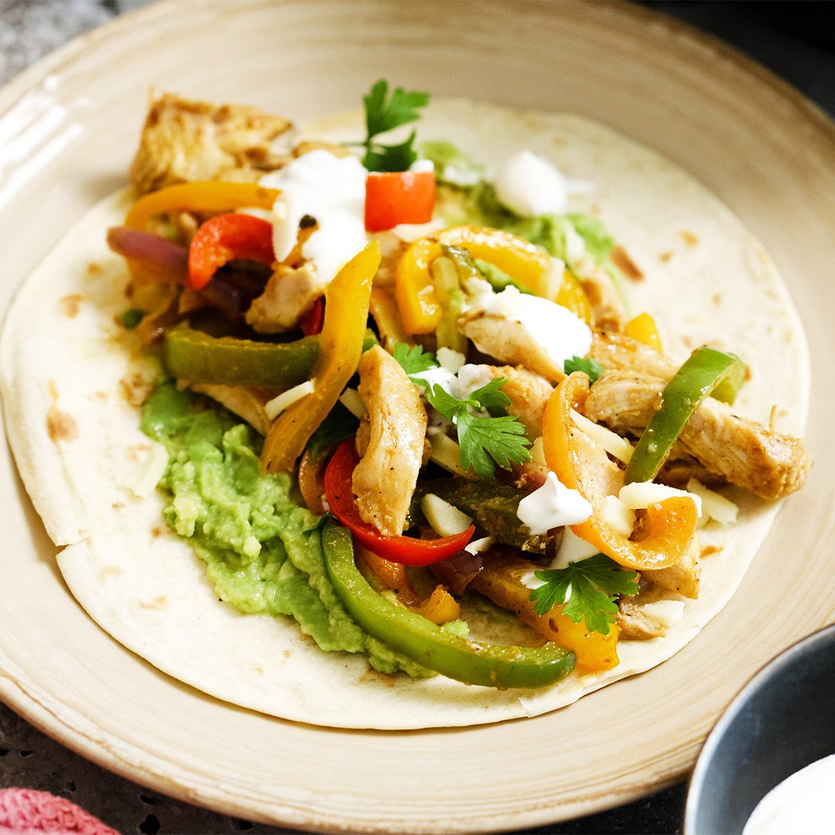 Piščančji fajitas oz. piščanec s paprikami